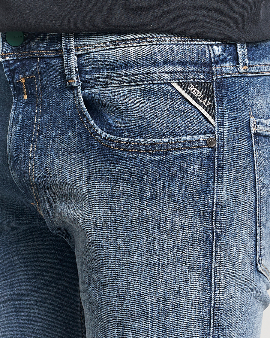 Mies | Farkut | Replay | Anbass Stretch Jeans Medium Blue
