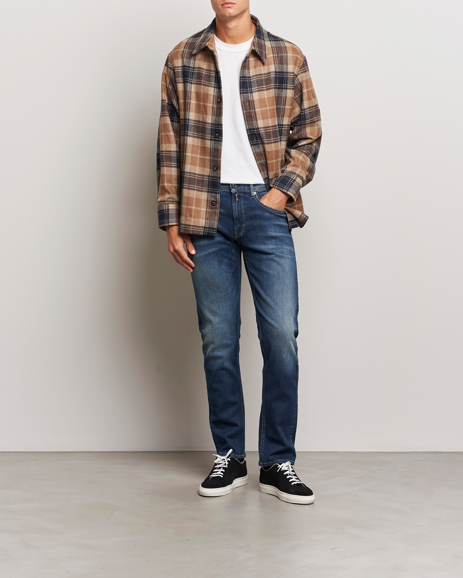 Mies | Farkut | Replay | Grover Hyperflex Dust Jeans Dark Blue