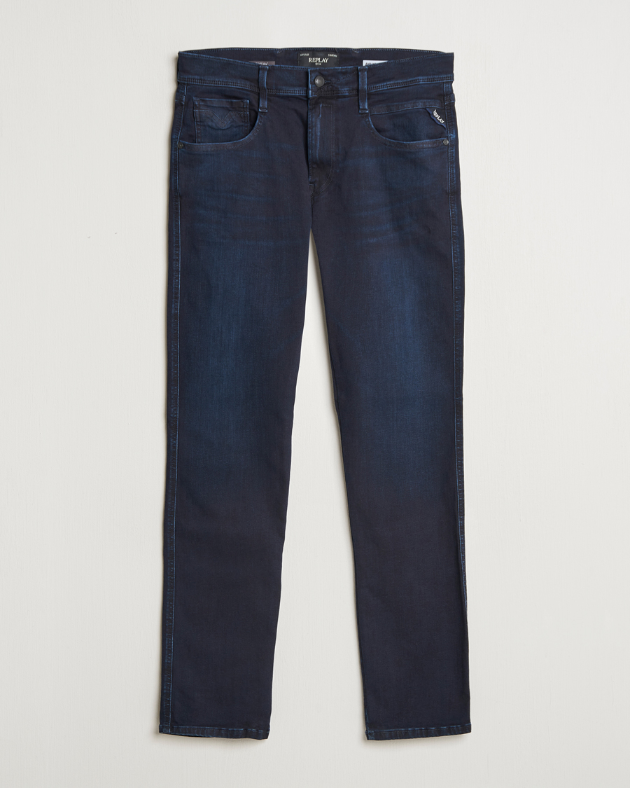 Mies | Farkut | Replay | Anbass Hyperflex Eco Plus Jeans Blue Black