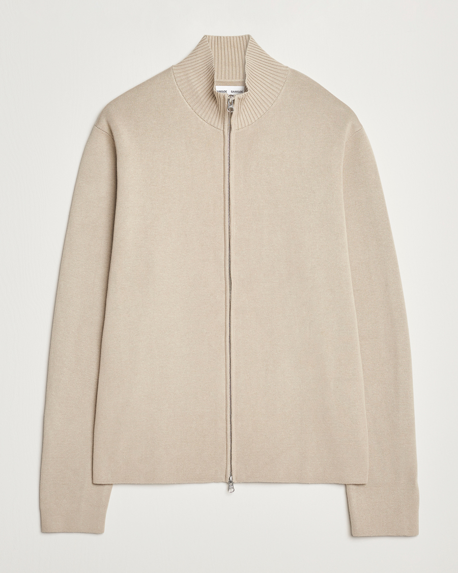 Mies | Puserot | Samsøe Samsøe | Niklas Full Zip Abbey Stone