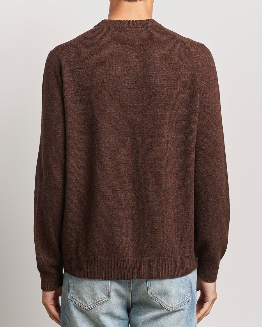 Mies | Puserot | Samsøe Samsøe | Isak Knitted Crew Neck Chocolate Brown