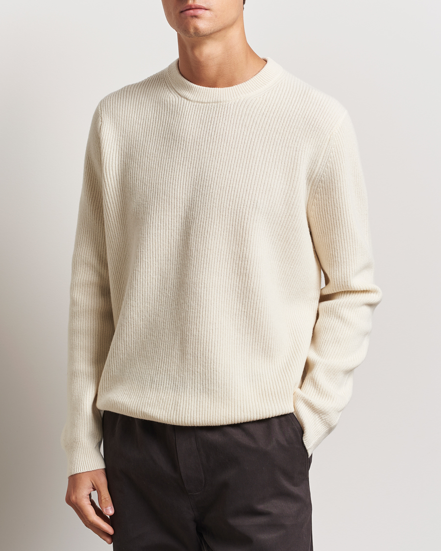 Mies | Puserot | Samsøe Samsøe | Isaks Knitted Crew Neck Clear Cream