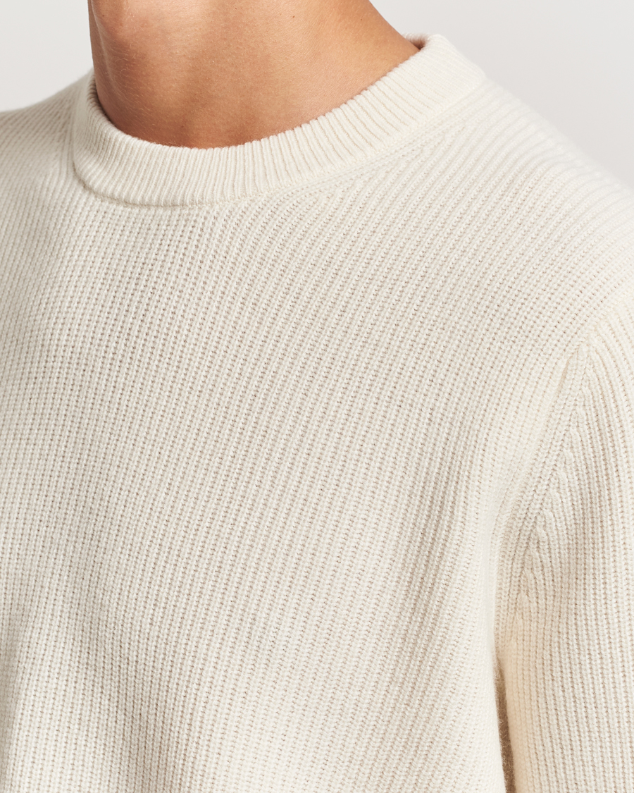 Mies | Puserot | Samsøe Samsøe | Isaks Knitted Crew Neck Clear Cream
