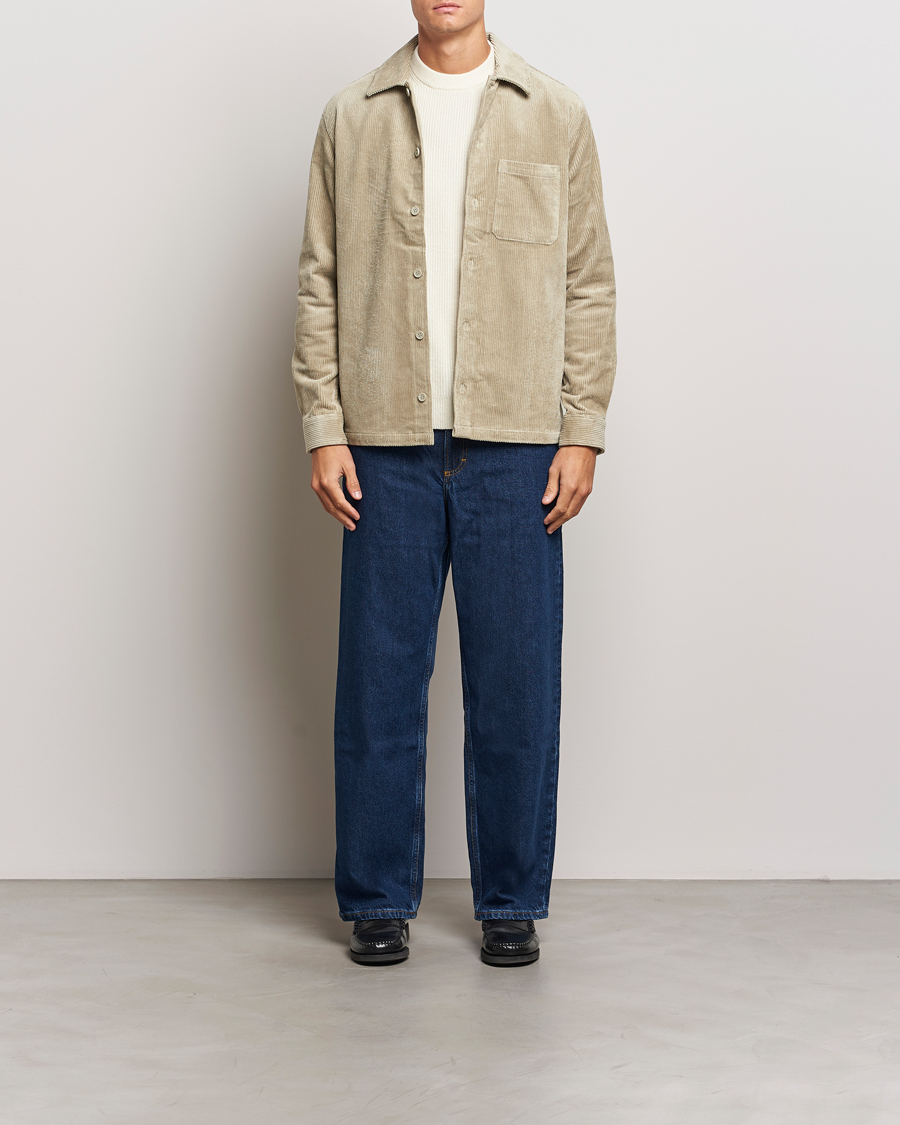 Mies | Kauluspaidat | Samsøe Samsøe | Damon Corduroy Overshirt Abbey Stone