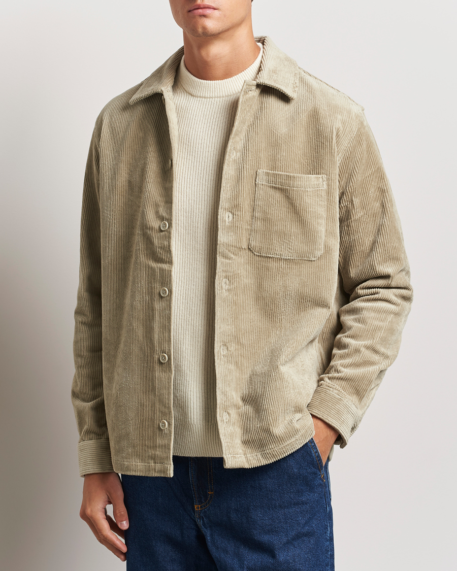 Mies | Kauluspaidat | Samsøe Samsøe | Damon Corduroy Overshirt Abbey Stone