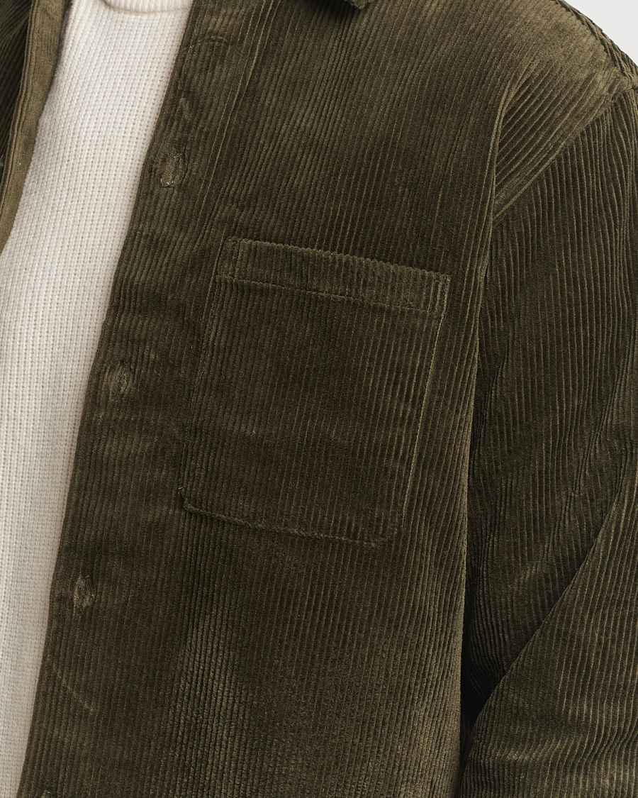 Mies | Kauluspaidat | Samsøe Samsøe | Damon Corduroy Overshirt Forest Night