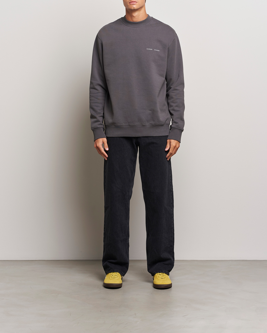 Mies | Puserot | Samsøe Samsøe | Norsbro Crew Neck Sweatshirt Volcanic Ash