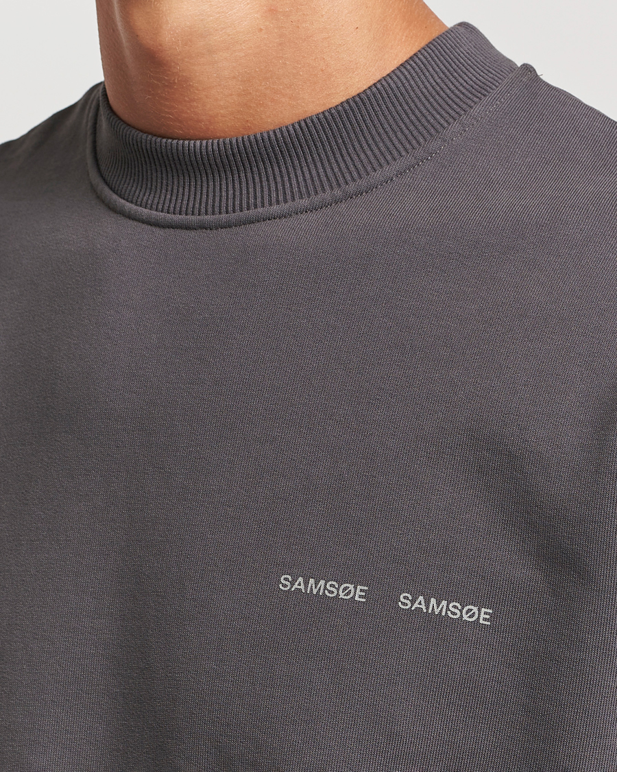 Mies | Puserot | Samsøe Samsøe | Norsbro Crew Neck Sweatshirt Volcanic Ash
