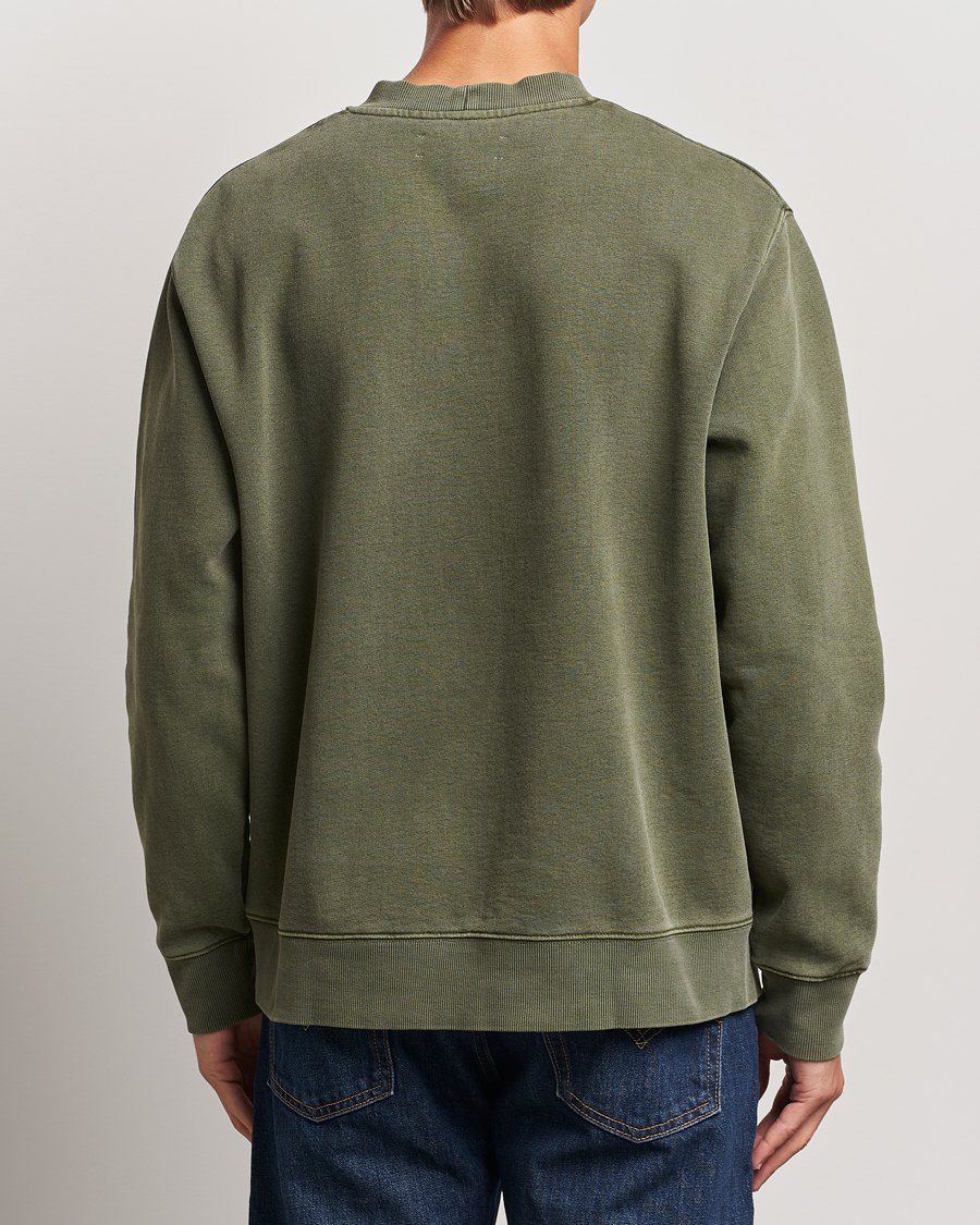 Mies | Puserot | Samsøe Samsøe | Pigment Dyed Crew Neck Sweatshirt Forest Night