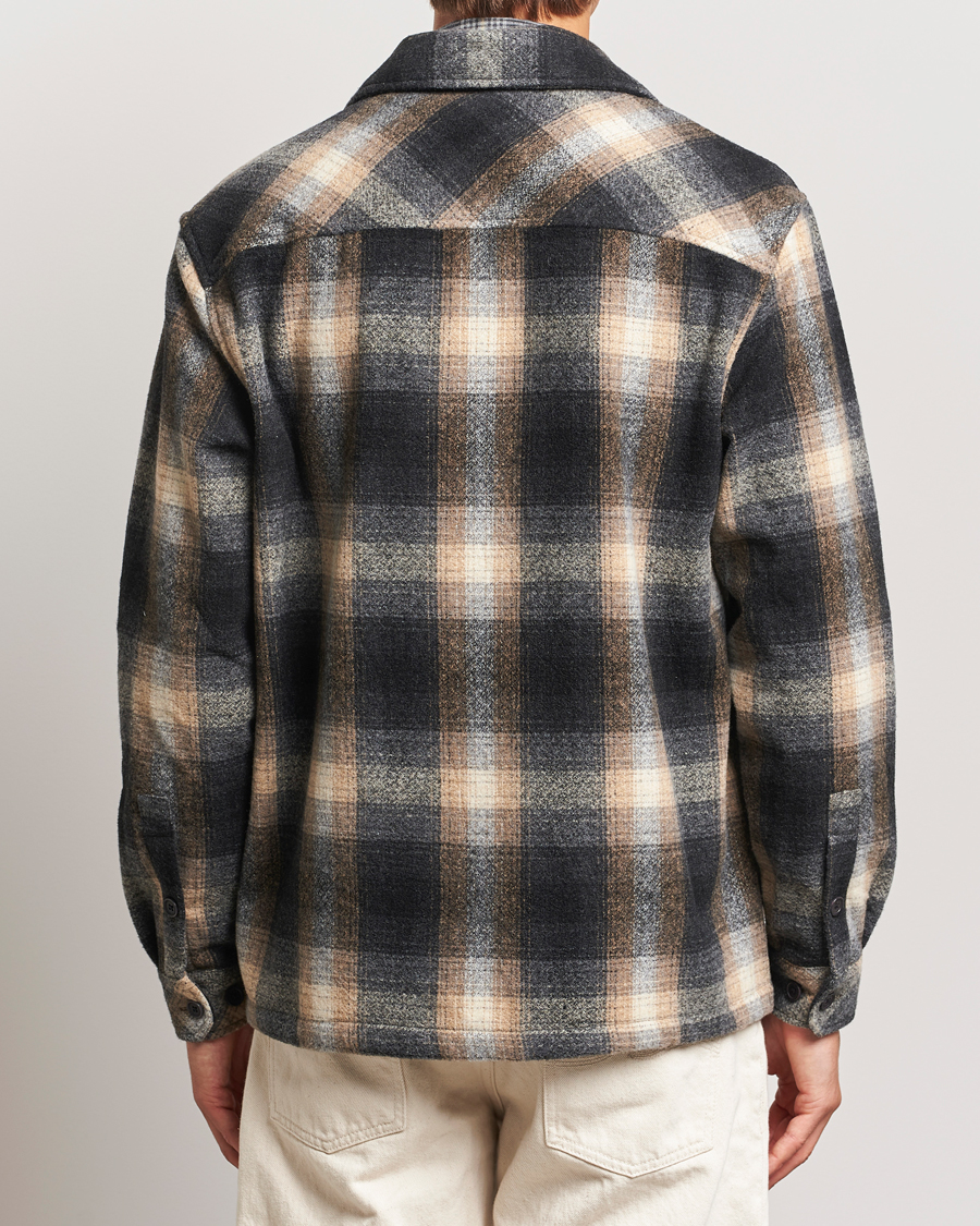 Mies | Kauluspaidat | Samsøe Samsøe | Castor Checked Overshirt Petrified Brown