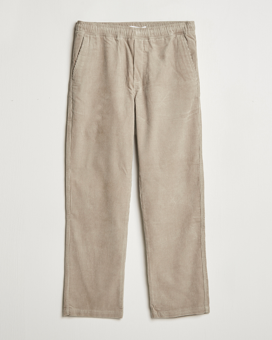 Mies | Housut | Samsøe Samsøe | Jabari Corduroy Drawstring Trousers Abbey Stone