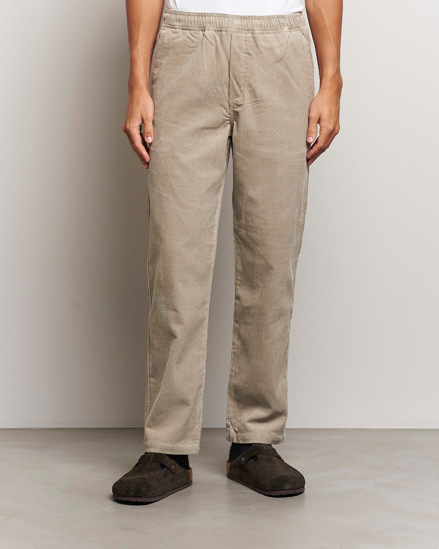 Mies | Housut | Samsøe Samsøe | Jabari Corduroy Drawstring Trousers Abbey Stone