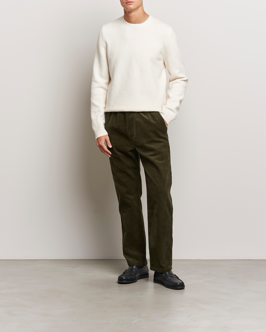 Mies | Housut | Samsøe Samsøe | Jabari Corduroy Drawstring Trousers Forest Night