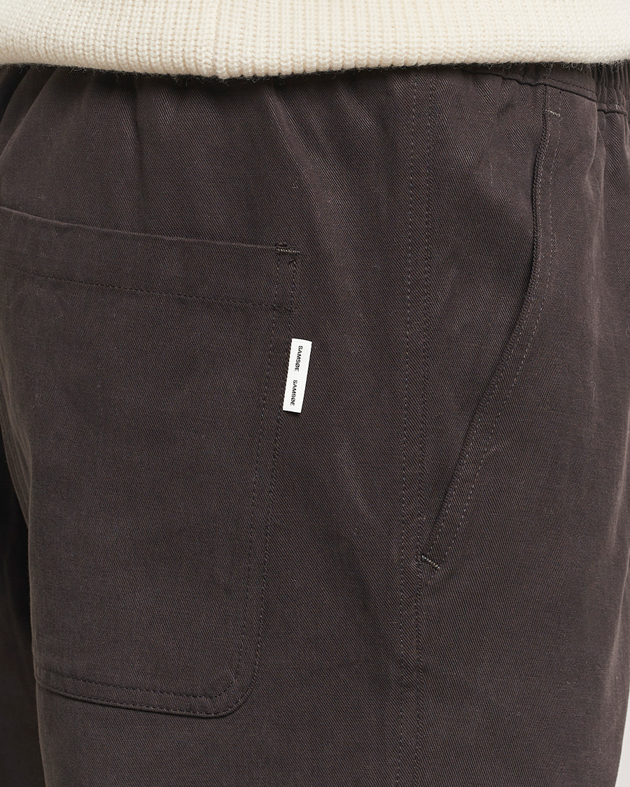 Mies | Housut | Samsøe Samsøe | Jabari Drawstring Trousers Chocolate Brown