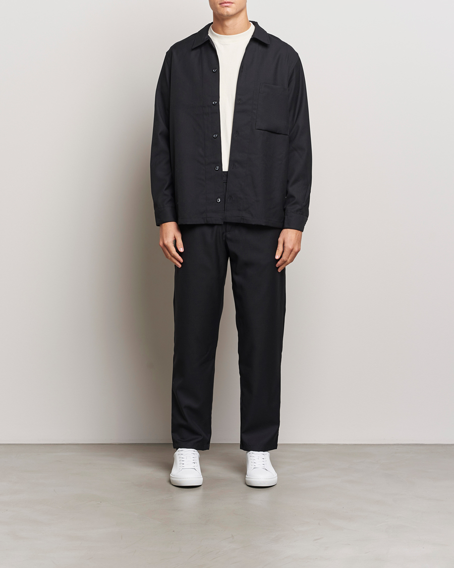 Mies | Kauluspaidat | Samsøe Samsøe | Damon Wool Overshirt Black
