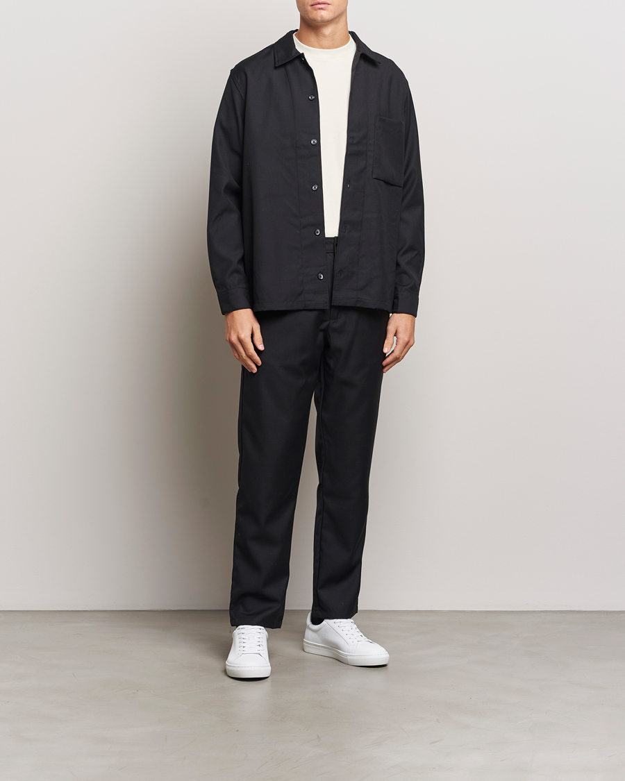Mies | Housut | Samsøe Samsøe | Bertil Pleated Drawstring Trousers Black