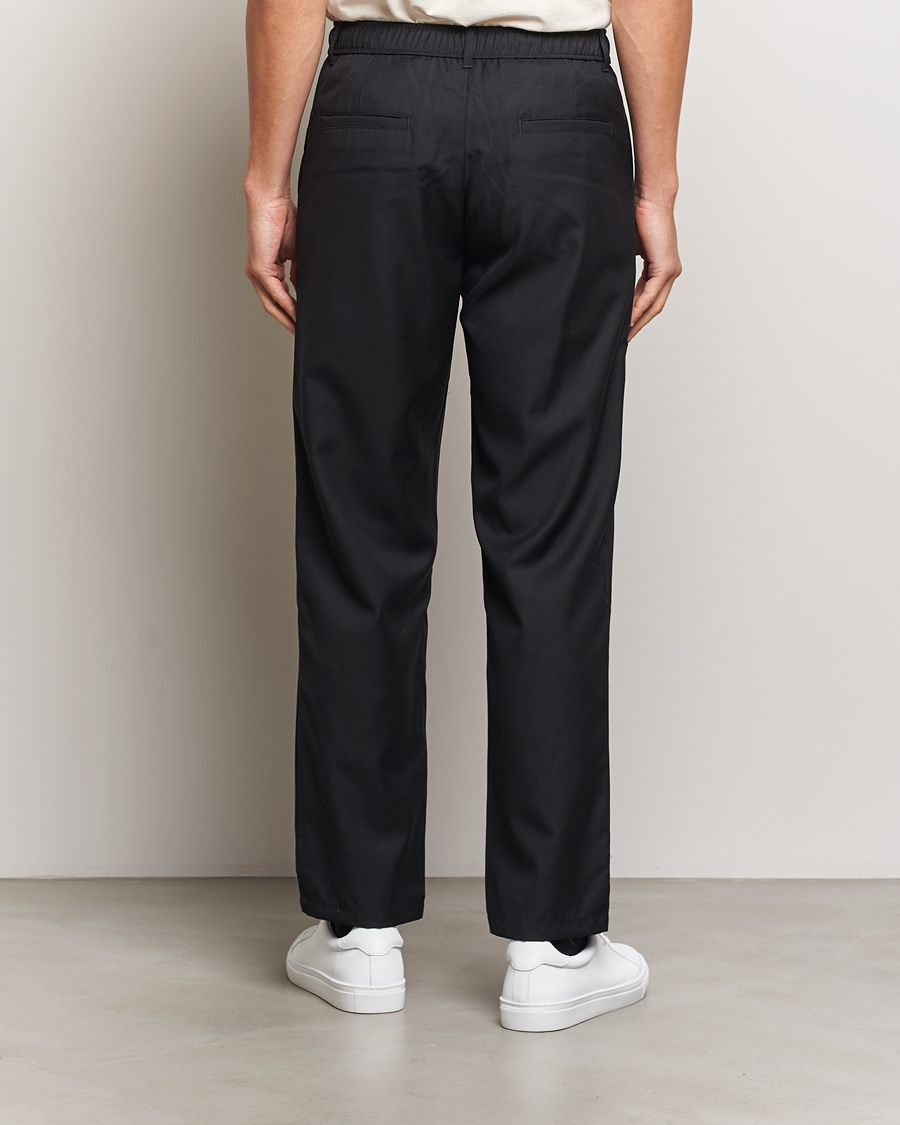 Mies | Housut | Samsøe Samsøe | Bertil Pleated Drawstring Trousers Black
