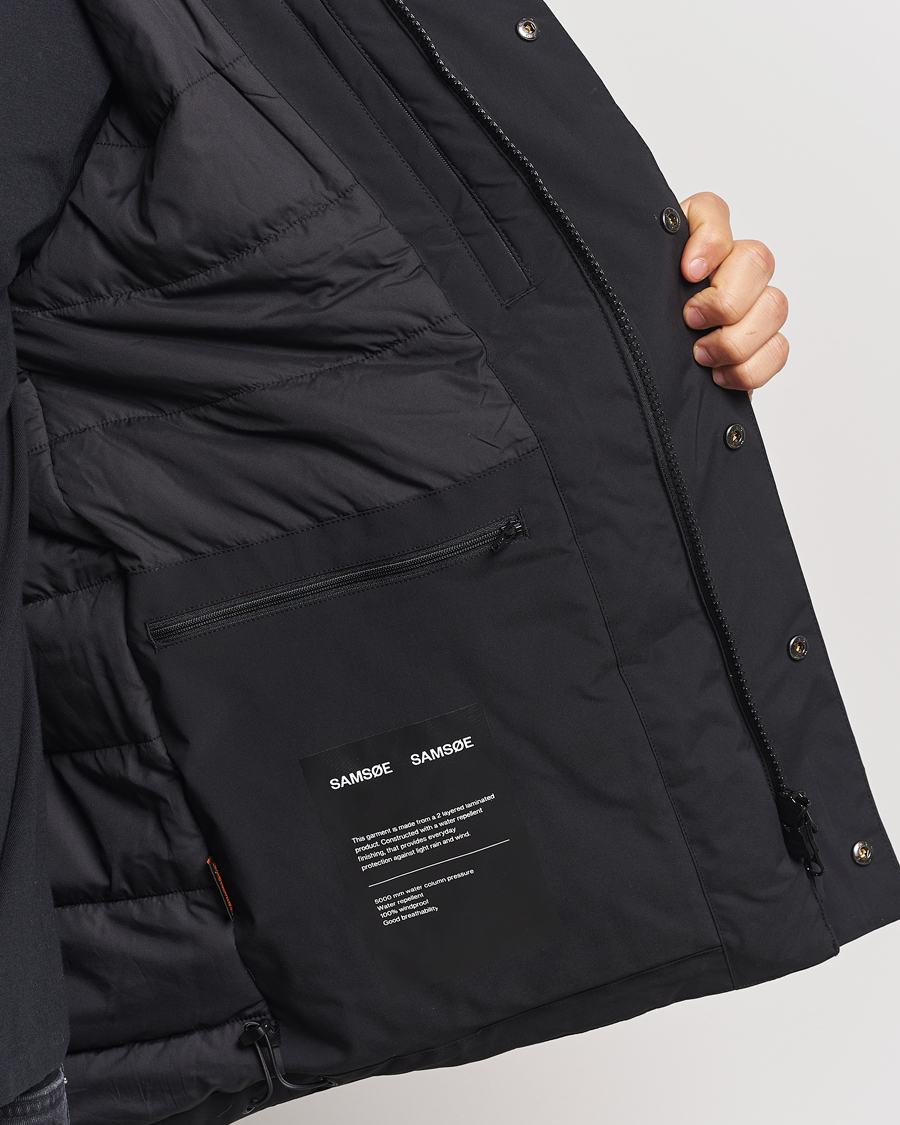 Mies | Takit | Samsøe Samsøe | John Hooded Down Jacket Black