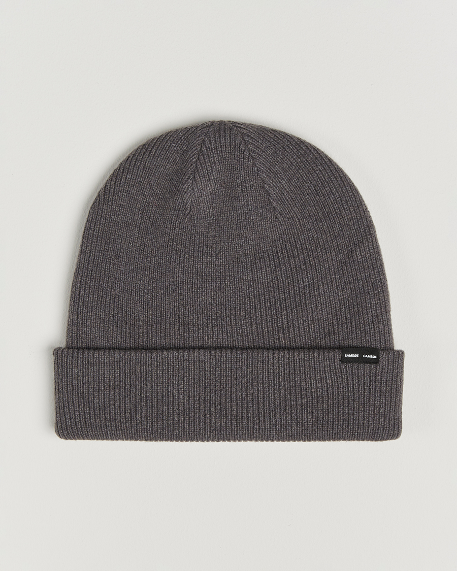 Mies | Samsøe Samsøe The Wool Beanie Volcanic Ash | Samsøe Samsøe | The Wool Beanie Volcanic Ash
