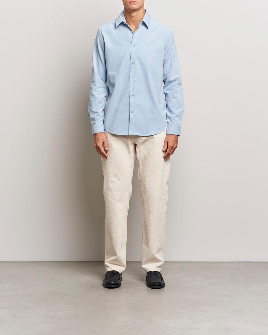 Mies | Kauluspaidat | Samsøe Samsøe | Liam Baby Cord Shirt Subdued Blue