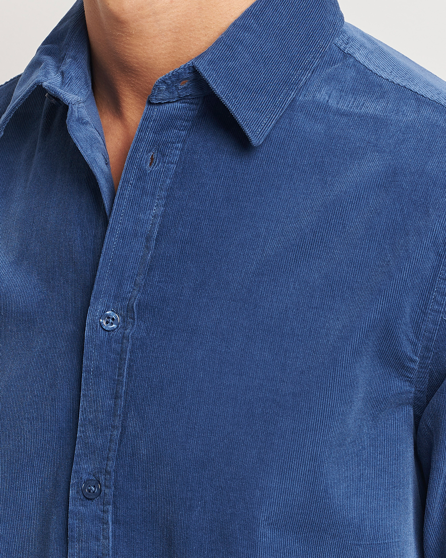 Mies | Kauluspaidat | Samsøe Samsøe | Liam Baby Cord Shirt True Navy