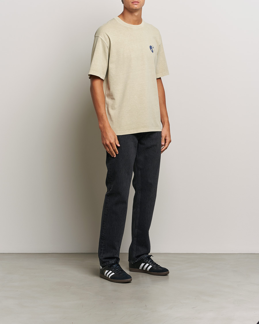 Mies | T-paidat | Samsøe Samsøe | Poetry Printed T-Shirt Abbey Stone Balance