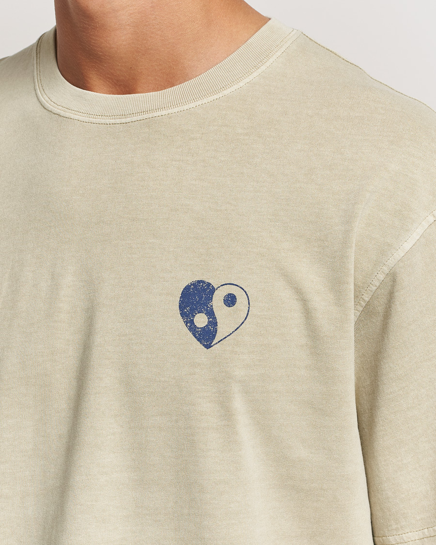 Mies | T-paidat | Samsøe Samsøe | Poetry Printed T-Shirt Abbey Stone Balance