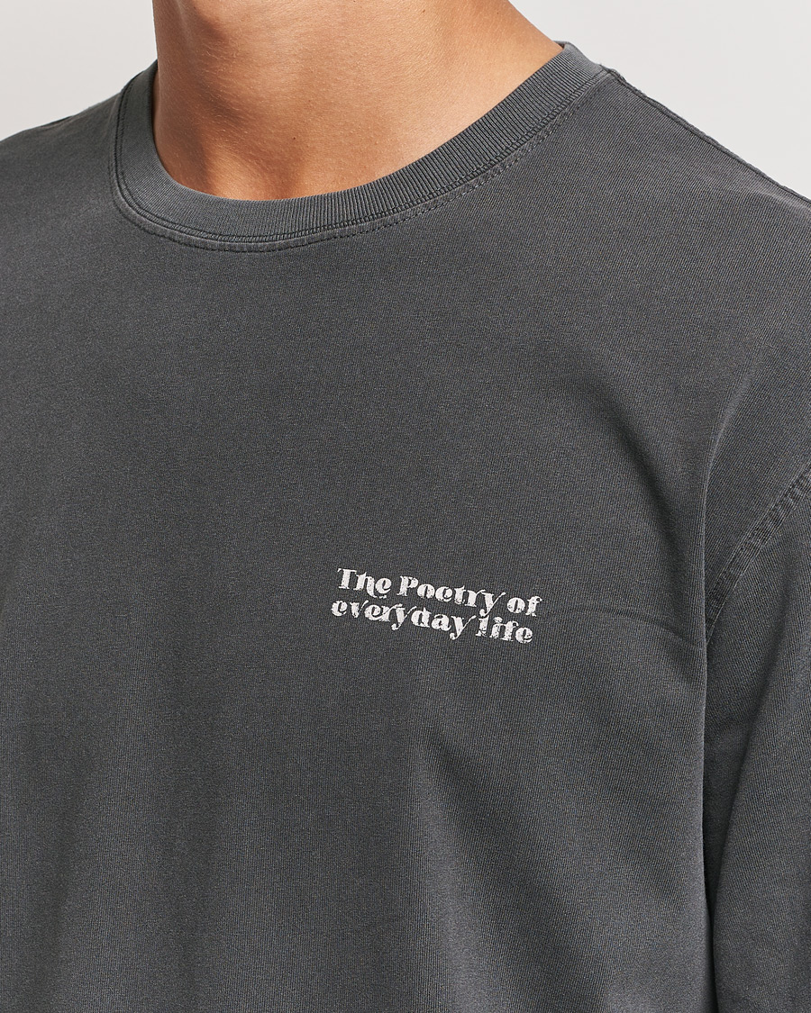 Mies | T-paidat | Samsøe Samsøe | Poetry Printed T-Shirt Black Zen