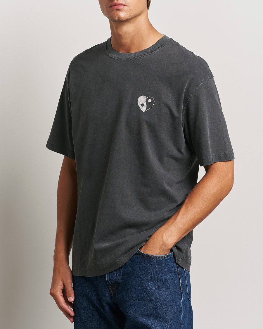 Mies | T-paidat | Samsøe Samsøe | Poetry Printed T-Shirt Black Balance