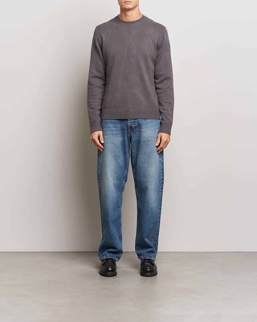 Mies | Puserot | Samsøe Samsøe | Sylli Wool Crew Neck Volcanic Ash