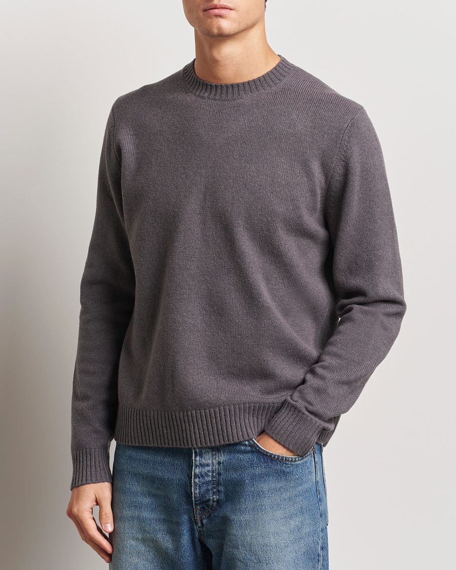Mies | Puserot | Samsøe Samsøe | Sylli Wool Crew Neck Volcanic Ash