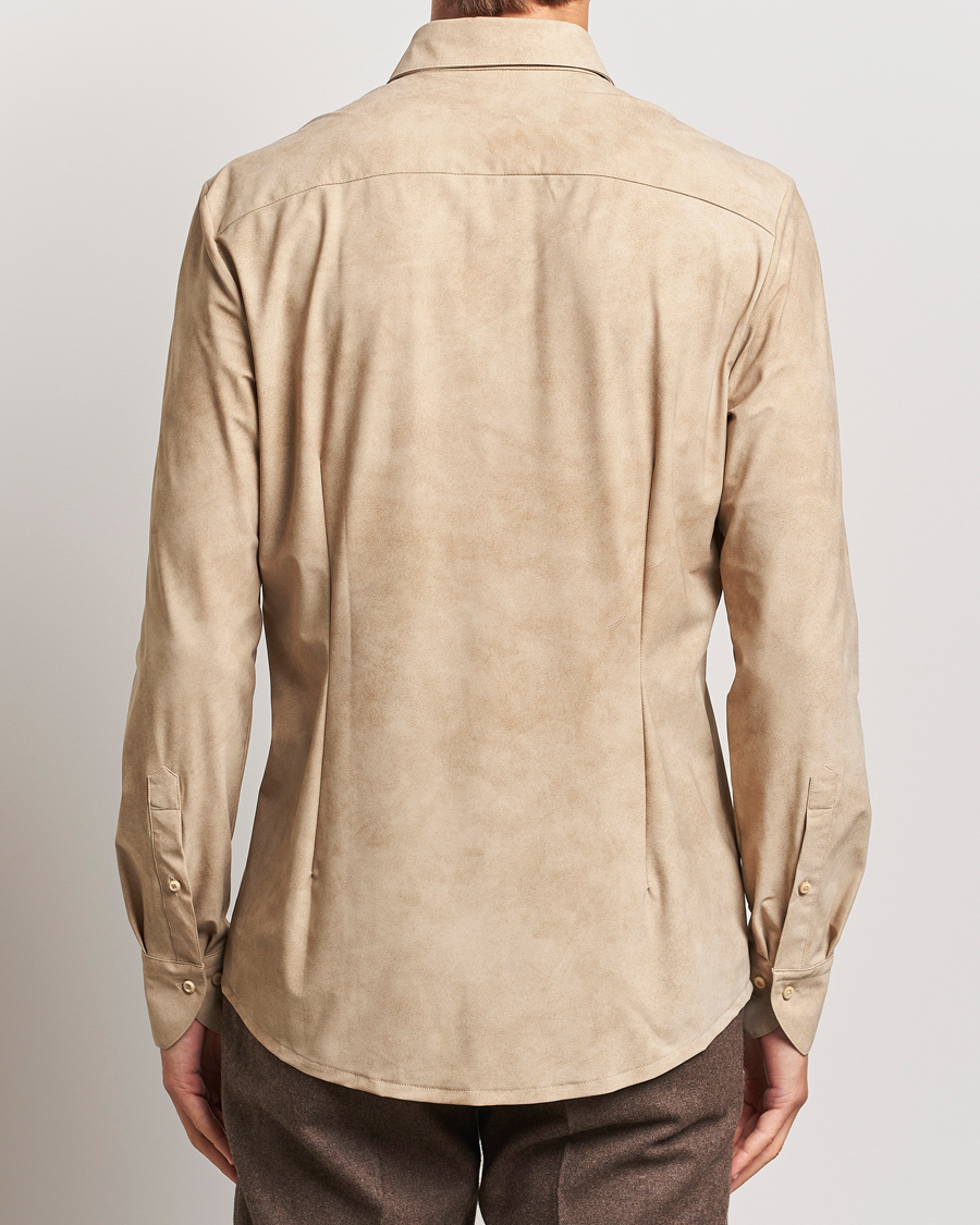Mies | Kauluspaidat | Stenströms | Slimline 4-Way Stretch Shirt Beige