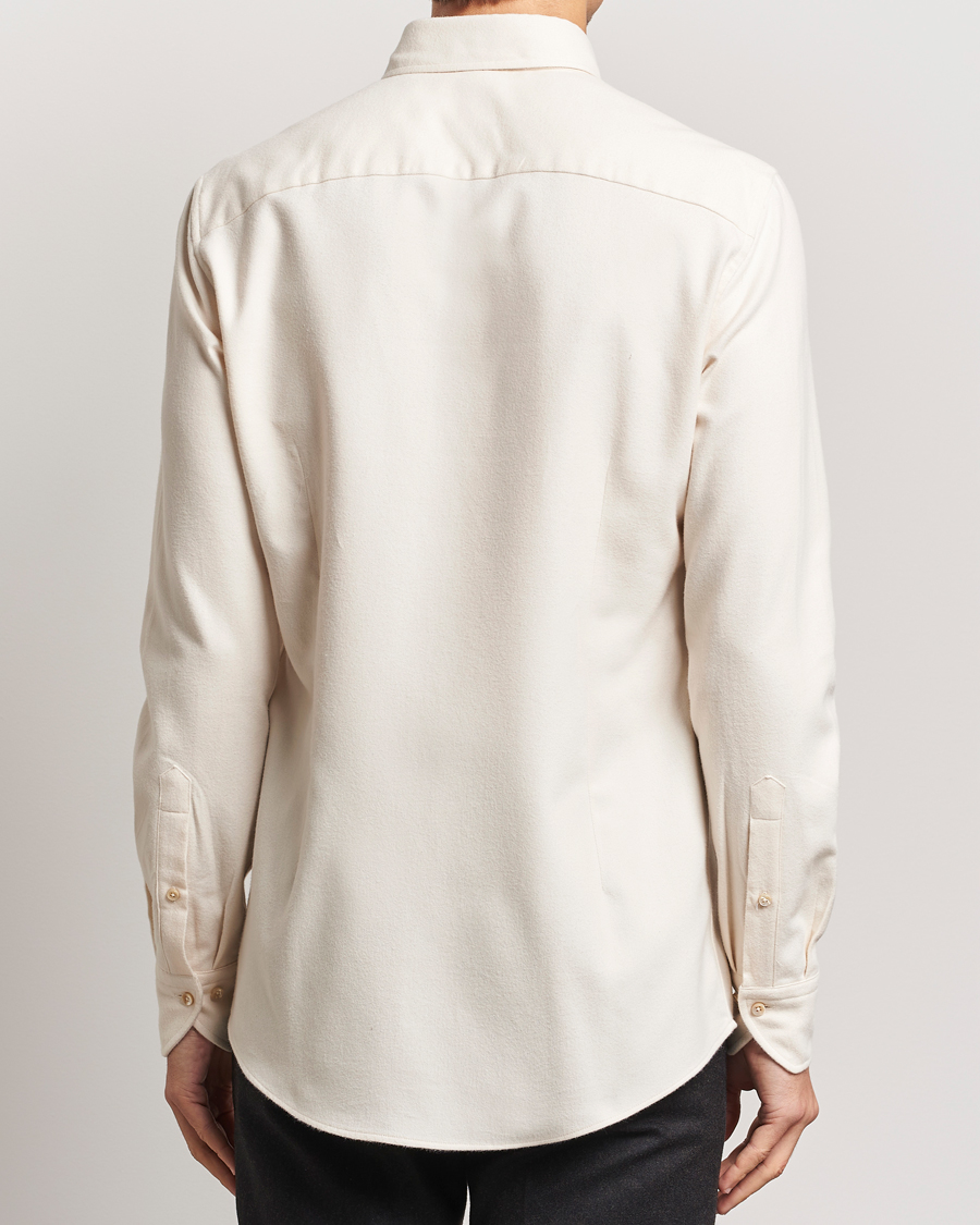 Mies | Kauluspaidat | Stenströms | Slimline Flannel Shirt Beige