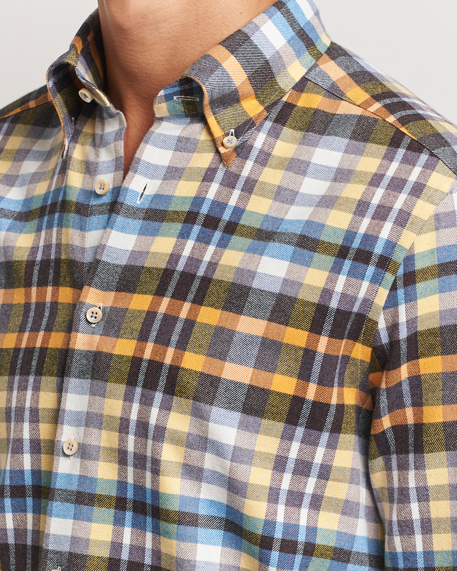 Mies | Kauluspaidat | Stenströms | Slimline Flannel Checked Shirt Multi