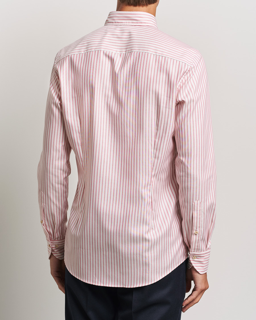 Mies | Kauluspaidat | Stenströms | Slimline Vintage Stripe Oxford Shirt Red