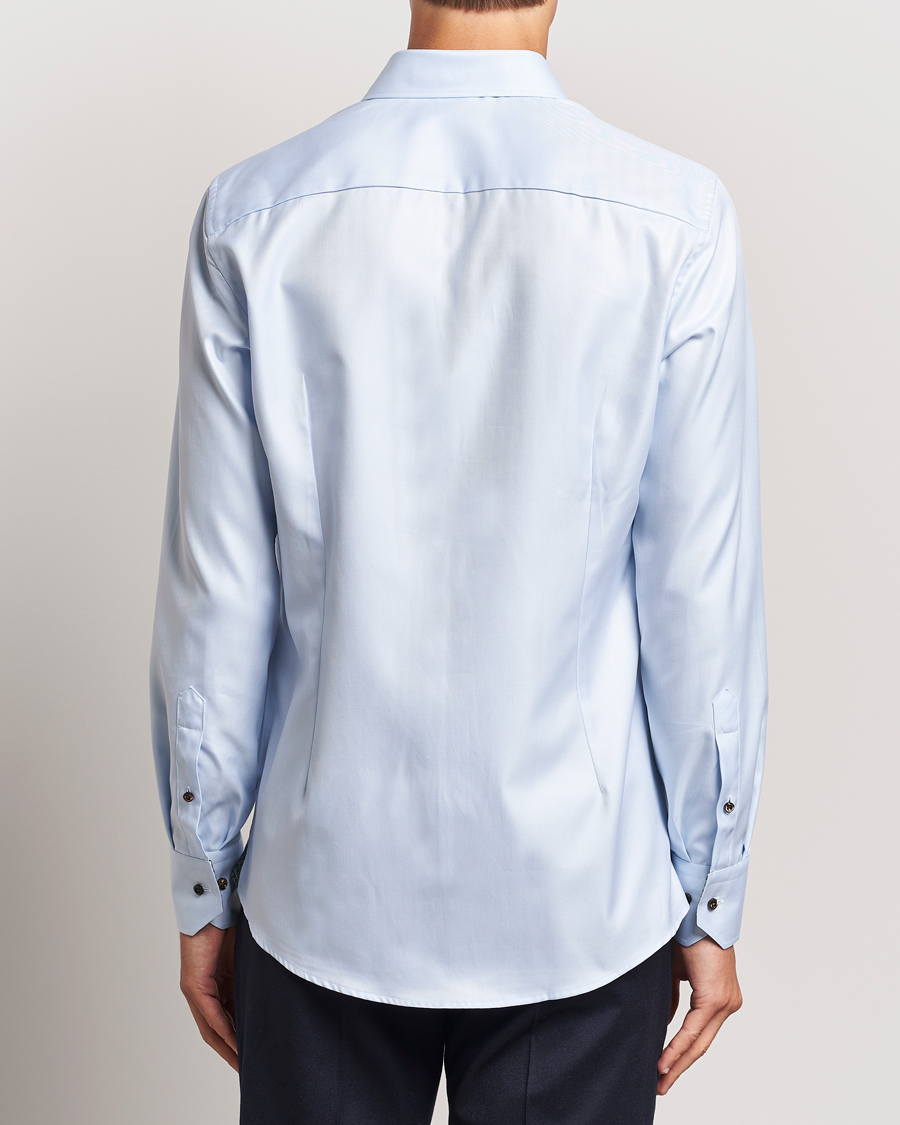 Mies | Kauluspaidat | Stenströms | Slimline Superior Twill Contrast Shirt Blue