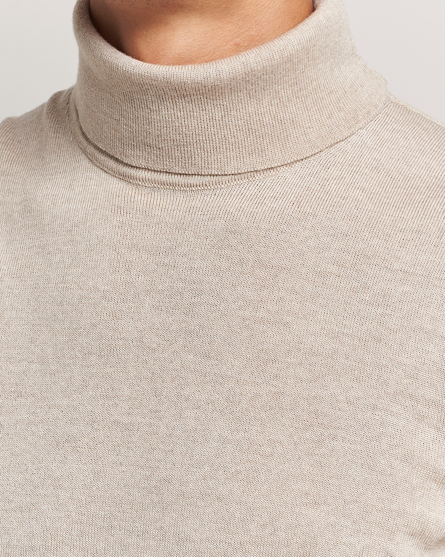 Mies | Puserot | Stenströms | Merino Rollneck Beige