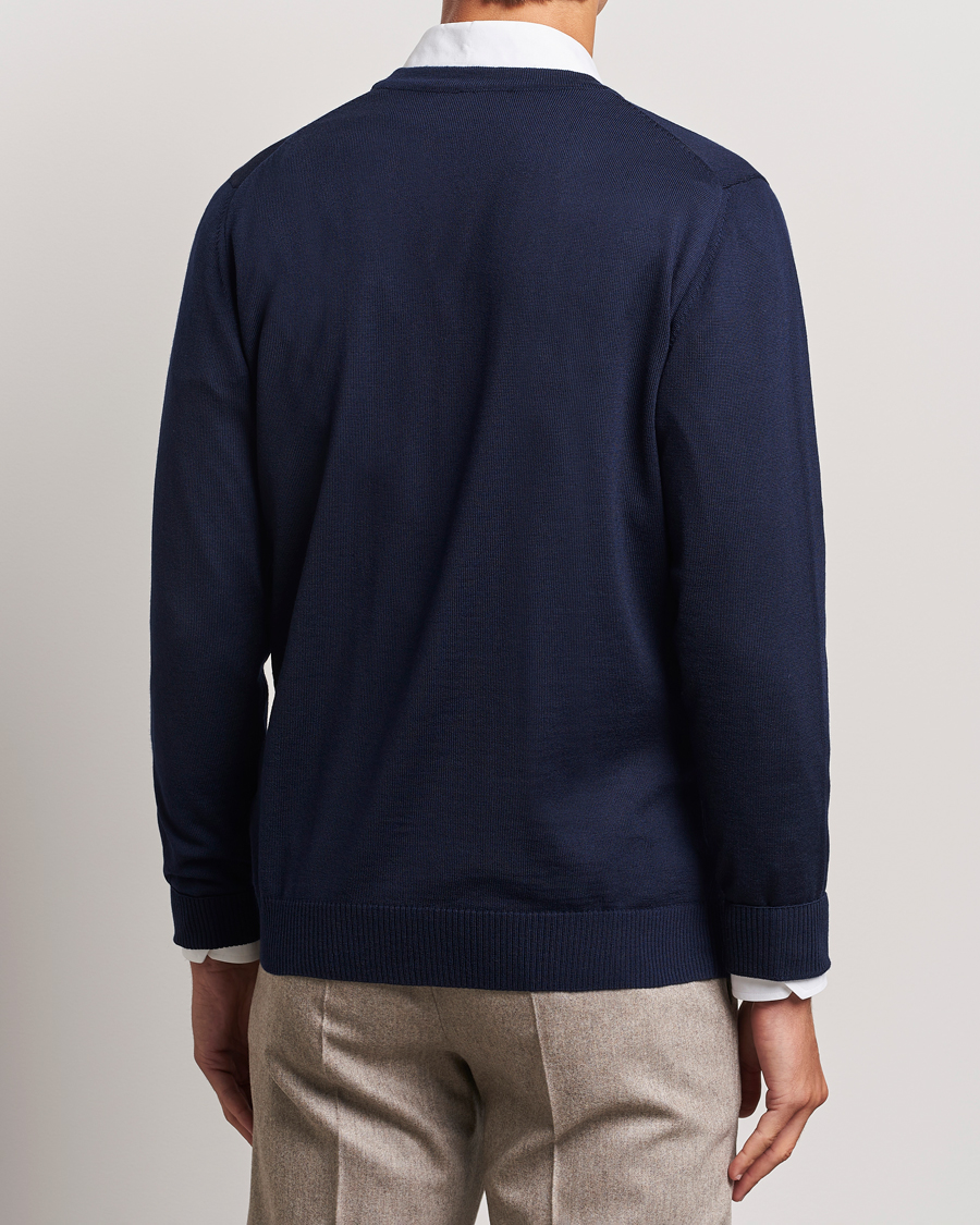 Mies | Puserot | Stenströms | Merino Cardigan Navy