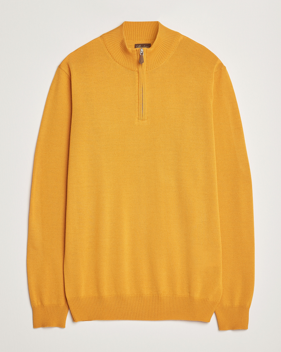 Mies | Puserot | Stenströms | Merino Half Zip Yellow