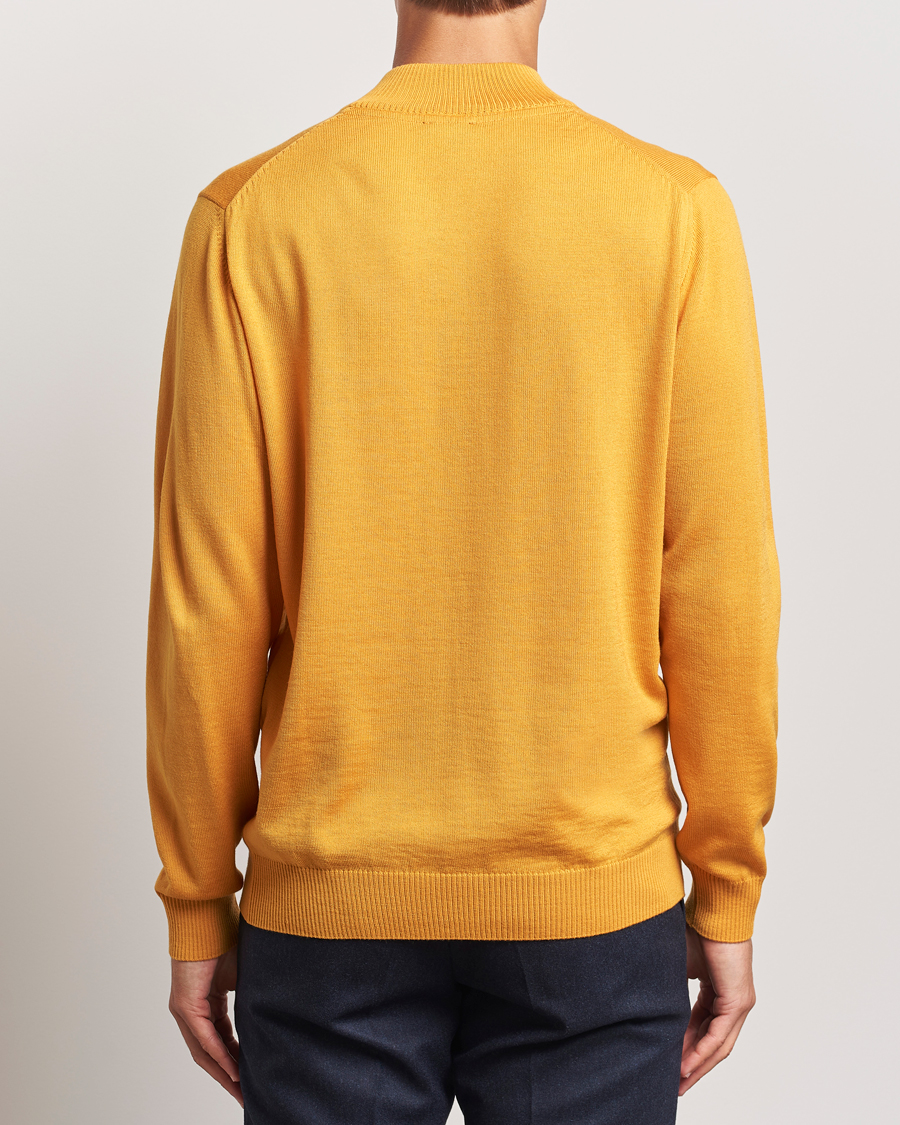 Mies | Puserot | Stenströms | Merino Half Zip Yellow