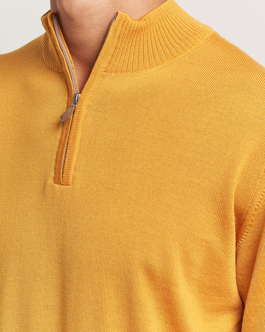 Mies | Puserot | Stenströms | Merino Half Zip Yellow
