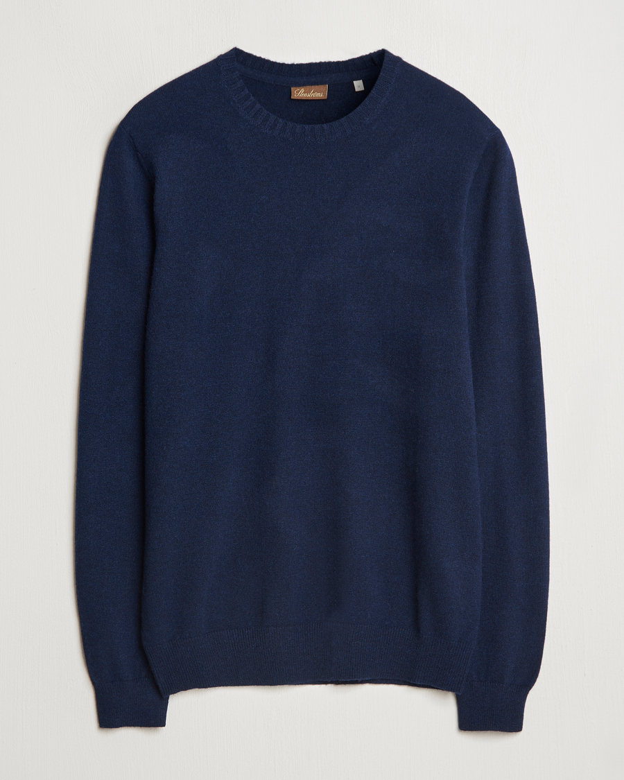 Mies | Puserot | Stenströms | Cashmere Crewneck Navy