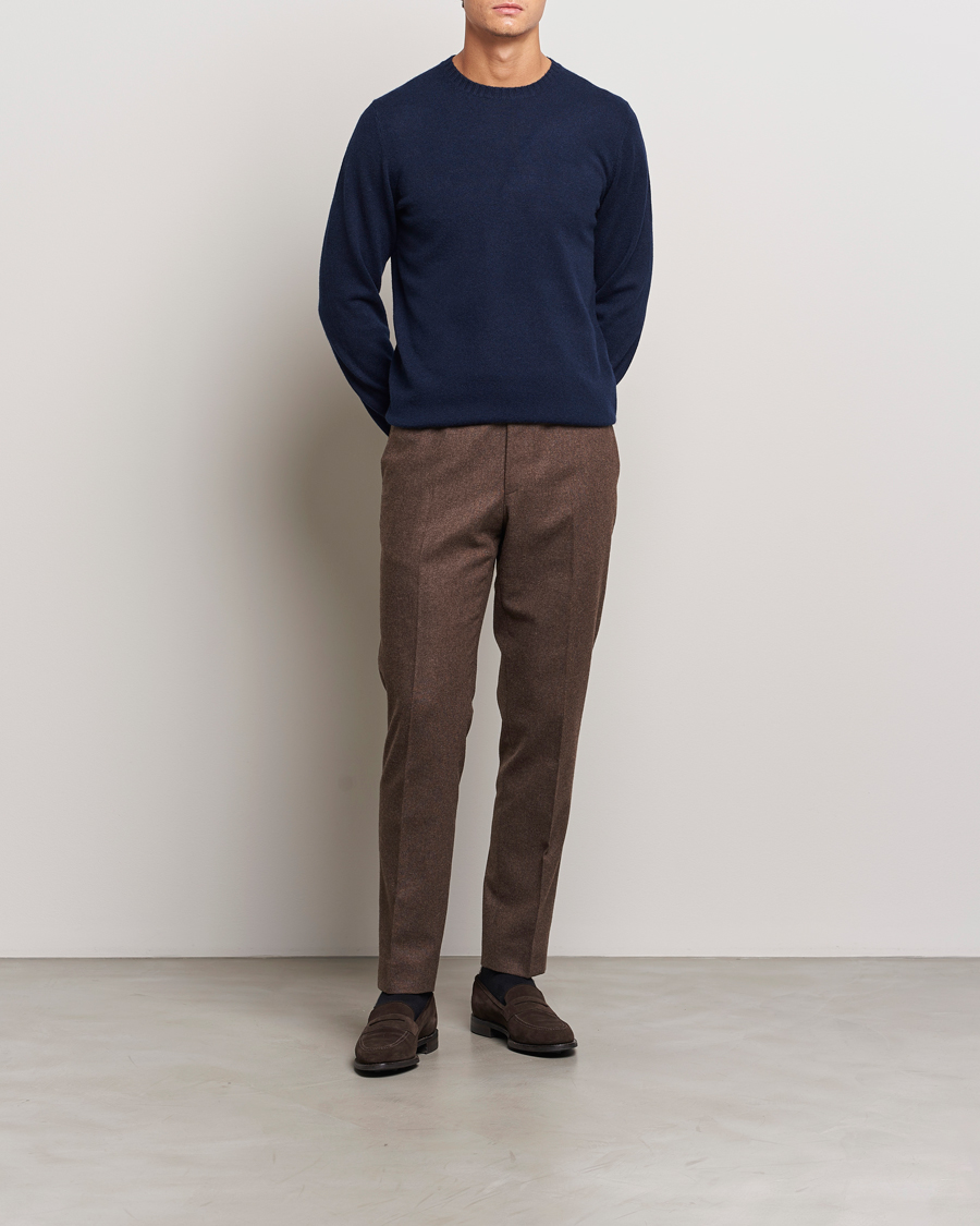 Mies | Puserot | Stenströms | Cashmere Crewneck Navy