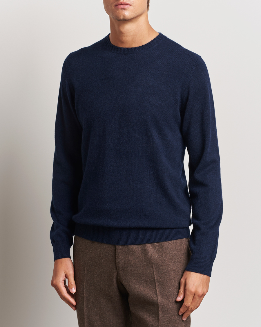 Mies | Puserot | Stenströms | Cashmere Crewneck Navy