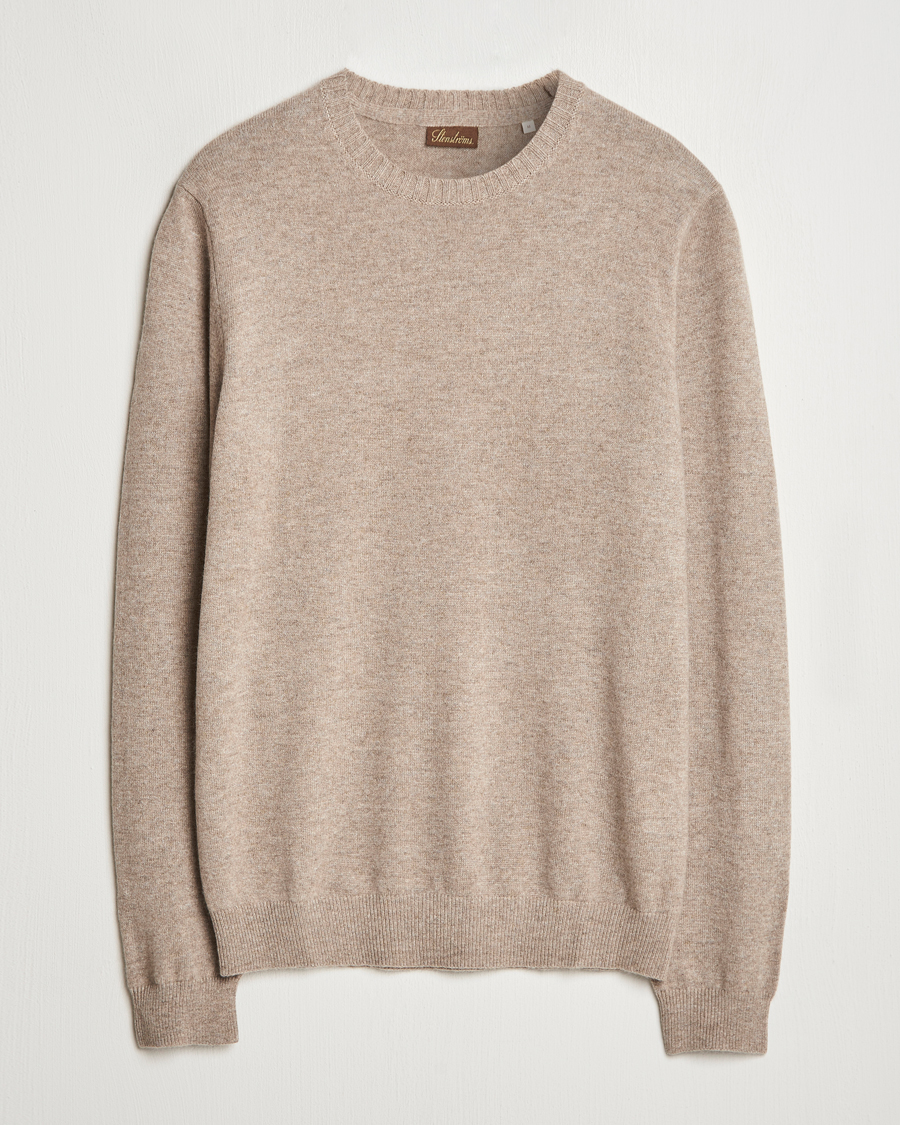 Mies | Puserot | Stenströms | Cashmere Crewneck Beige