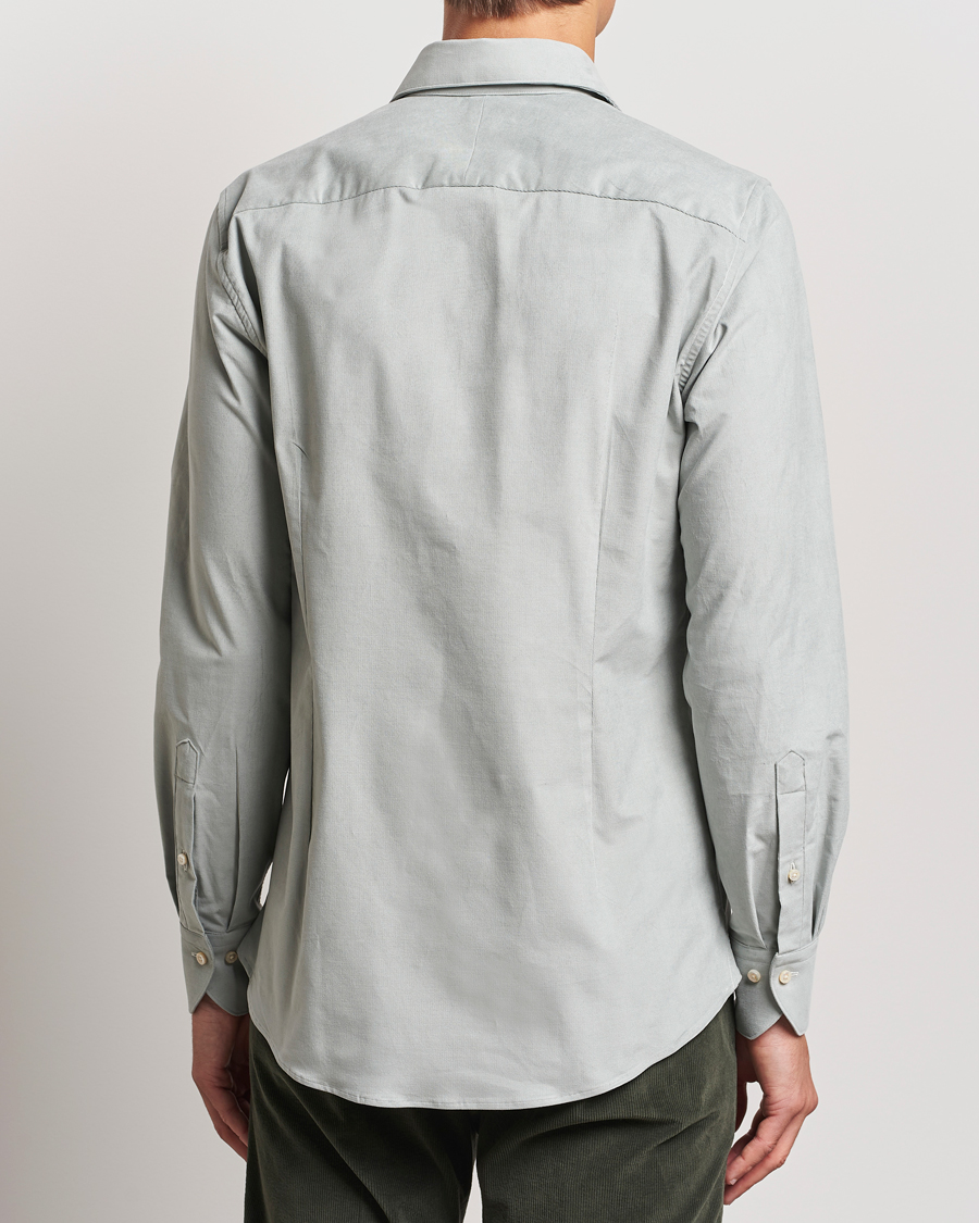 Mies | Kauluspaidat | Stenströms | 1899 Velvet Baby Corduroy Shirt Soft Green