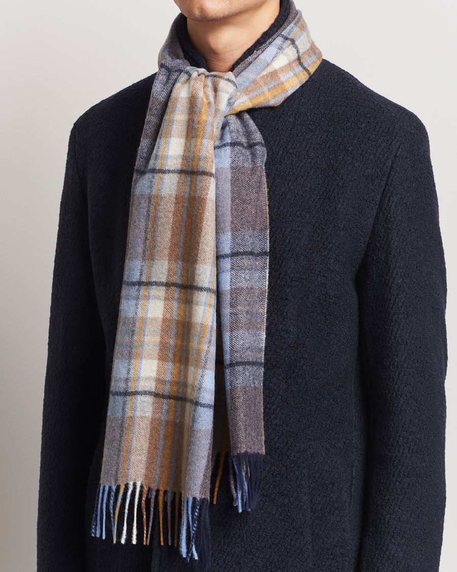 Mies | Stenströms Wool/Cashmere Checked Scarf Multi | Stenströms | Wool/Cashmere Checked Scarf Multi