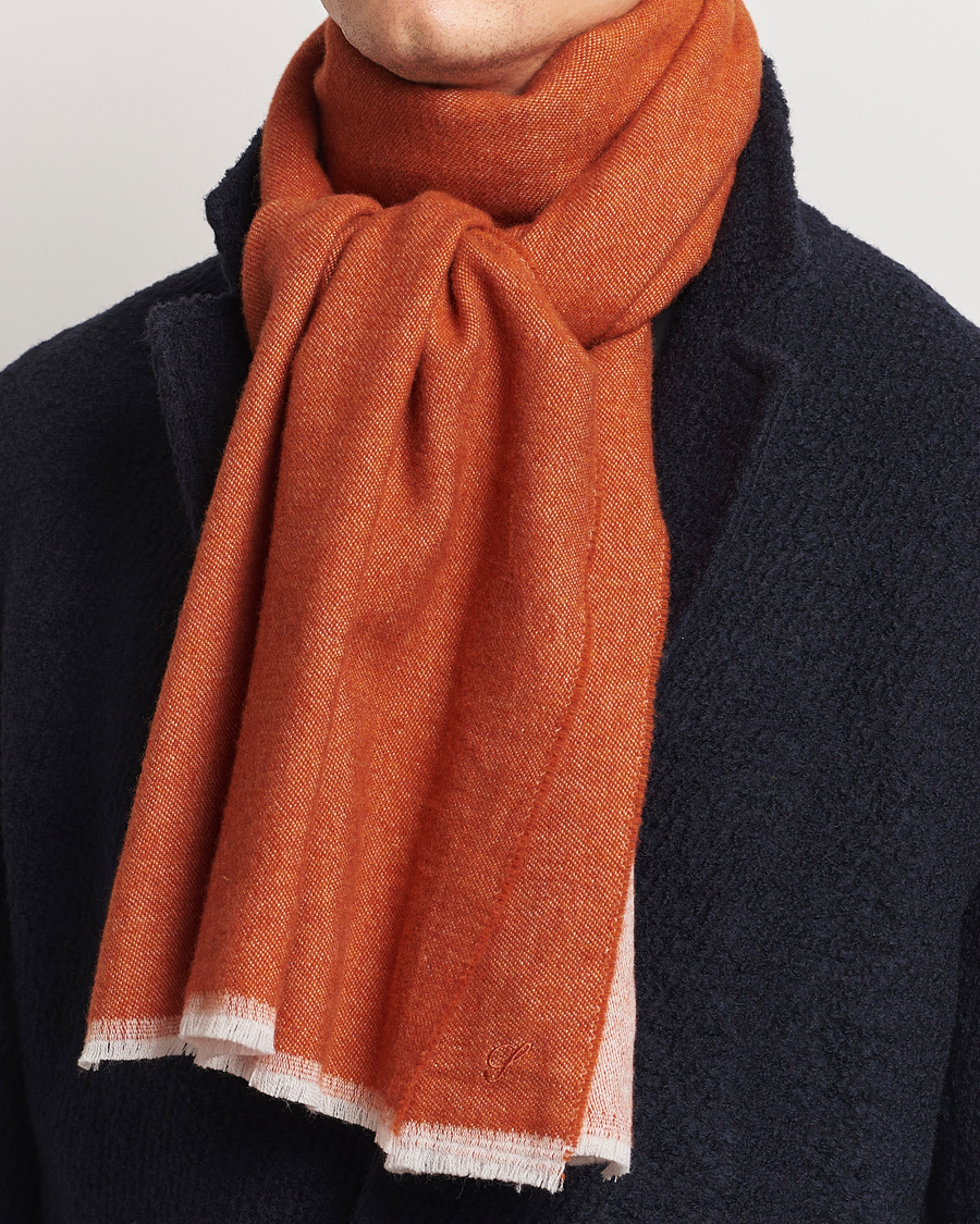Mies | Stenströms Wool Scarf Orange | Stenströms | Wool Scarf Orange