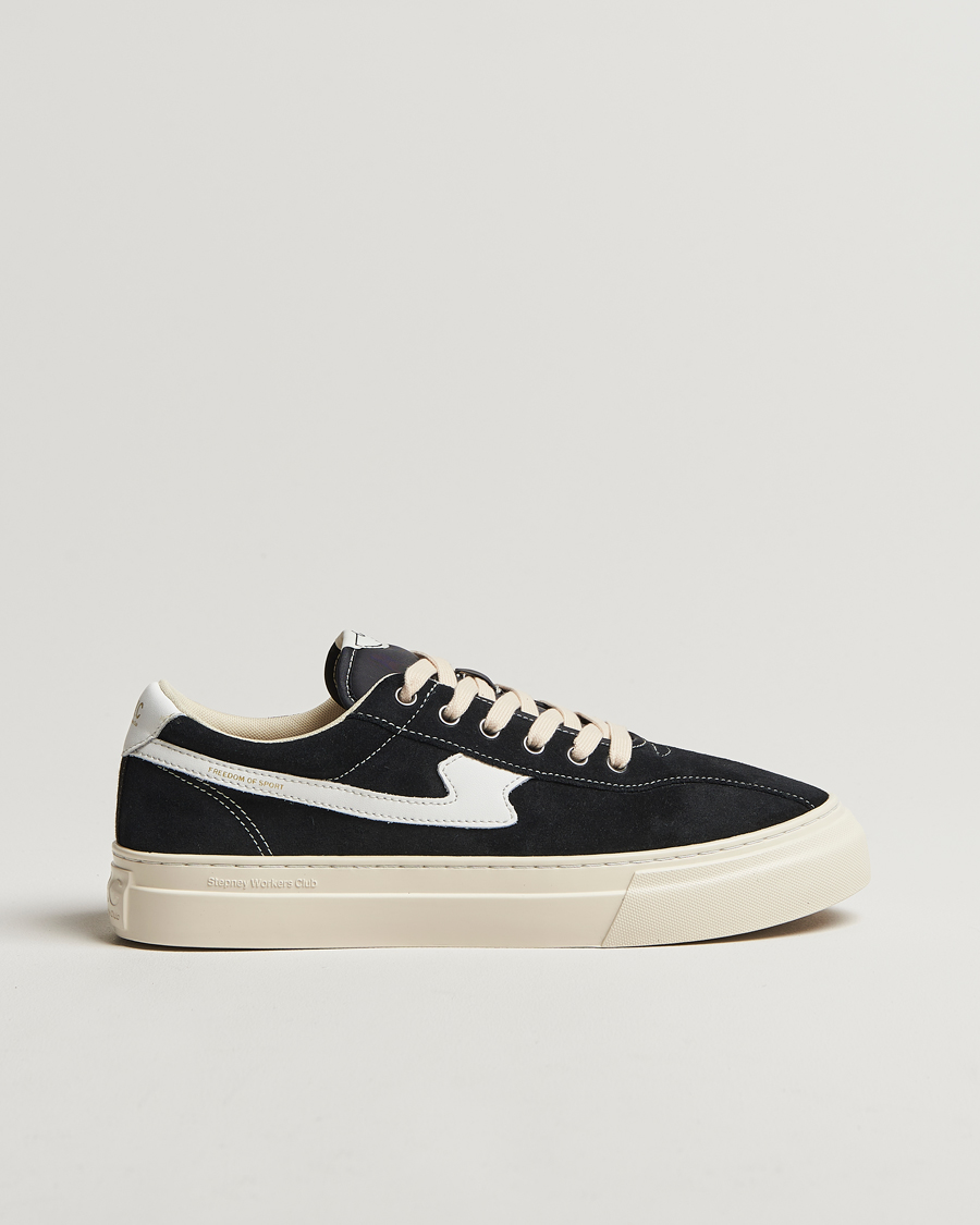 Mies | Tennarit | Stepney Workers Club | Dellow S-Strike Cupsole Suede Sneaker Black/White