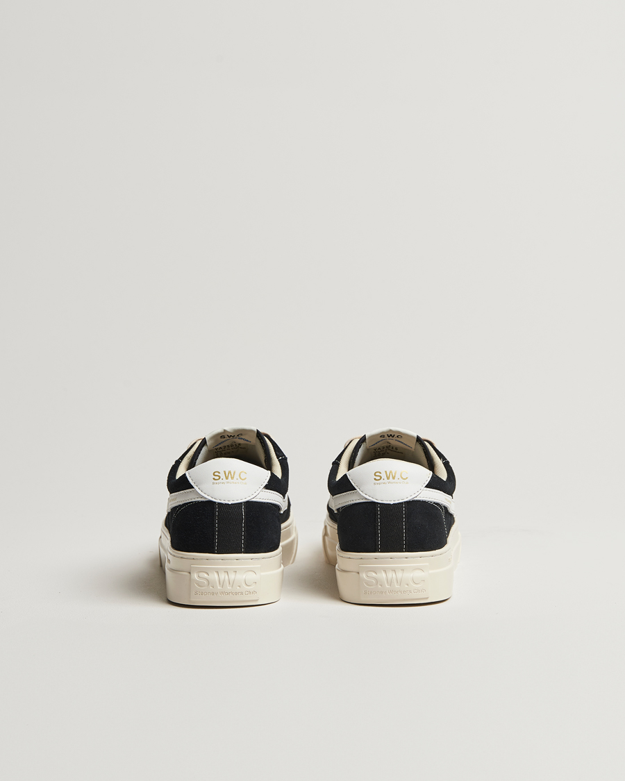 Mies | Tennarit | Stepney Workers Club | Dellow S-Strike Cupsole Suede Sneaker Black/White